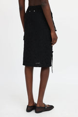 Blumarine Lace Combat Skirt