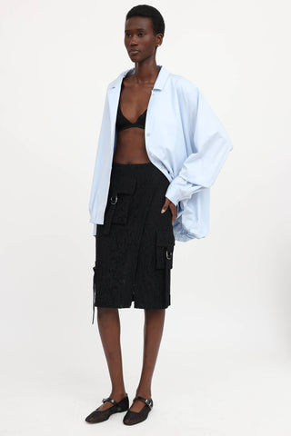 Blumarine Lace Combat Skirt