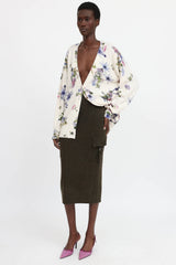Blumarine Knit Cargo Skirt