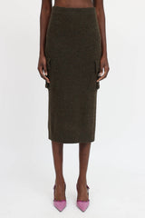 Blumarine Knit Cargo Skirt