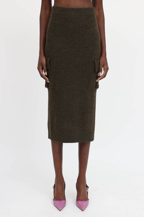 Blumarine Knit Cargo Skirt