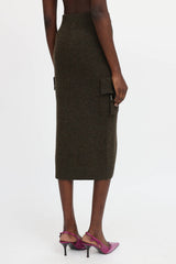 Blumarine Knit Cargo Skirt