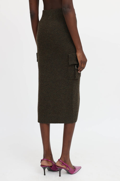 Blumarine Knit Cargo Skirt