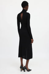 Blumarine Ruched Key Hole Dress