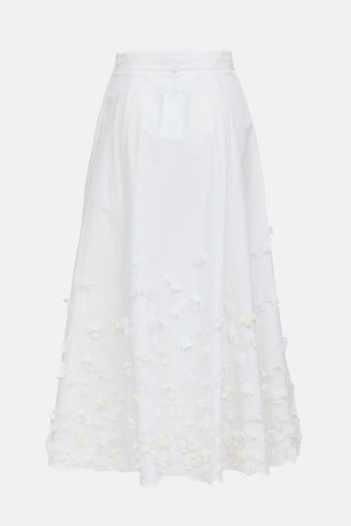 Lorena Antoniazzi Floral Applique Skirt