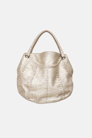 Bottega Veneta 2009 Metallic Woven Tote Bag