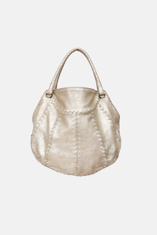 Bottega Veneta 2009 Metallic Woven Tote Bag