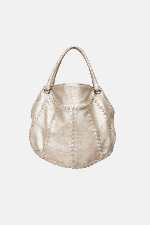 Bottega Veneta 2009 Metallic Woven Tote Bag