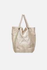 Bottega Veneta 2009 Metallic Woven Tote Bag