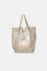 Bottega Veneta 2009 Metallic Woven Tote Bag