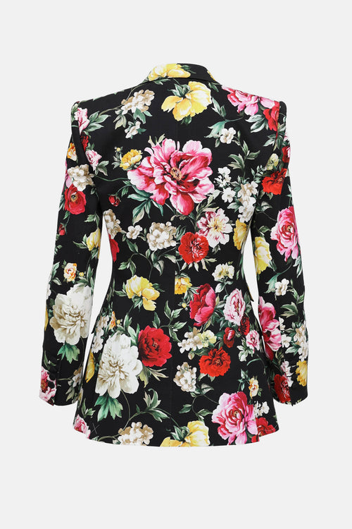 Dolce & Gabbana Floral Pattern Blazer