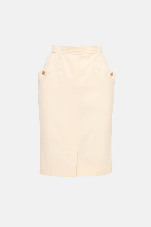 Chanel C. 1980s Pencil Skirt