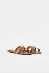Hermès Box Leather Oran Sandal