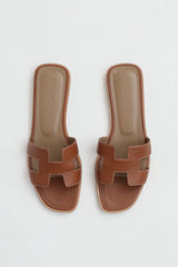 Hermès Box Leather Oran Sandal