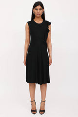 Saint Laurent FW 2009 Asymmetric Ruffle Dress