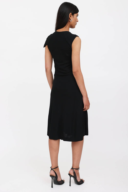 Saint Laurent FW 2009 Asymmetric Ruffle Dress