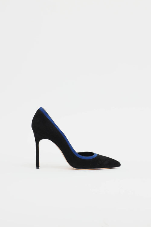 Manolo Blahnik Suede Pump