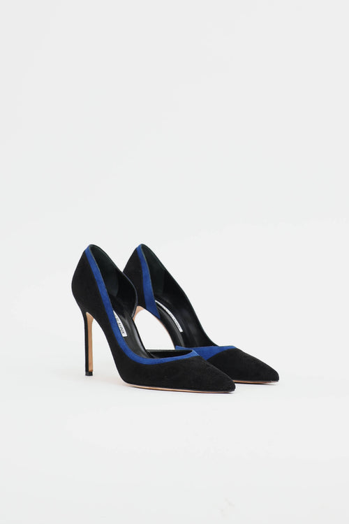 Manolo Blahnik Suede Pump