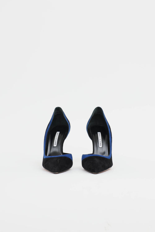 Manolo Blahnik Suede Pump