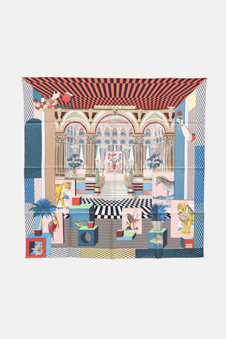 Hermès Silk Grand Theatre Nouveu 90 Scarf