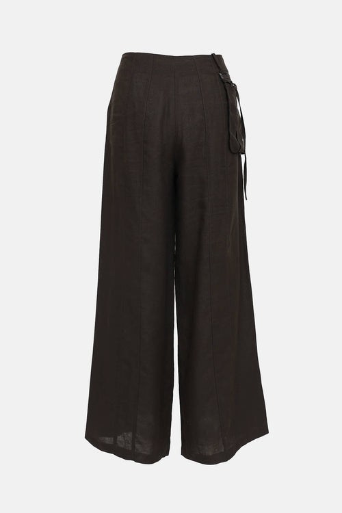 Sarah Pacini Semi-Sheer Pocket Trousers