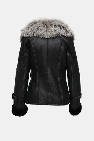 Alonzo Christi Fur Trim Jacket