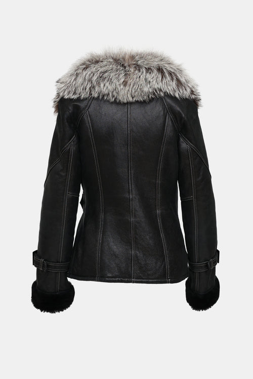 Alonzo Christi Fur Trim Jacket