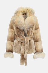 VSP Archive Shearling Fur Belted Jacket