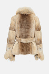 VSP Archive Shearling Fur Belted Jacket