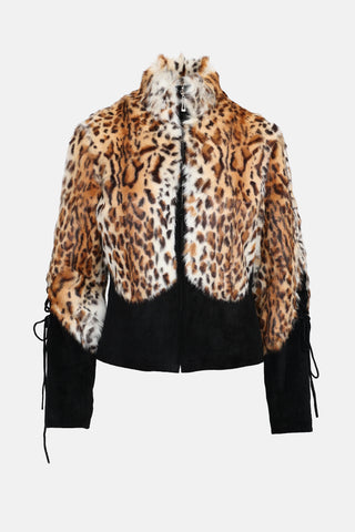 VSP Archive Patterned Fur & Suede Jacket