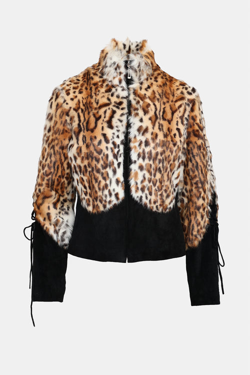 VSP Archive Patterned Fur & Suede Jacket