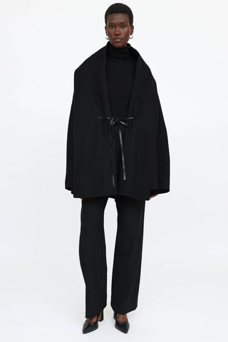 Valentino Wool Cape Coat