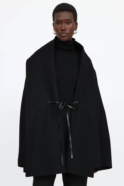 Valentino Wool Cape Coat