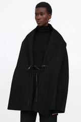 Valentino Wool Cape Coat