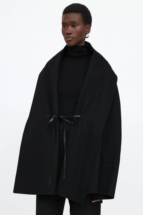 Valentino Wool Cape Coat