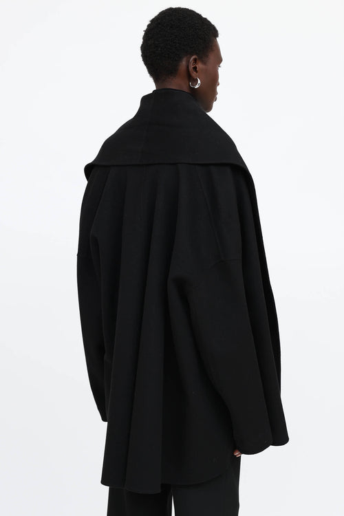 Valentino Wool Cape Coat