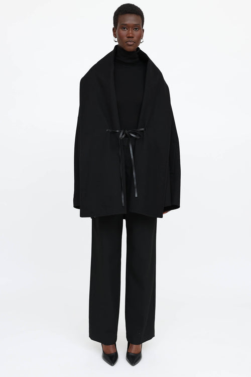 Valentino Wool Cape Coat