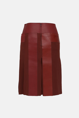 Fall 2011 Leather Paneled Skirt