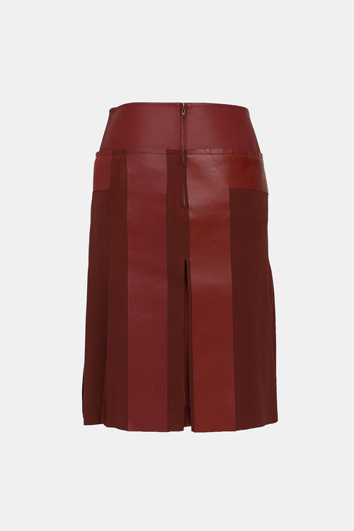 Fall 2011 Leather Paneled Skirt