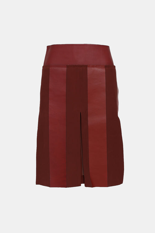 Fall 2011 Leather Paneled Skirt