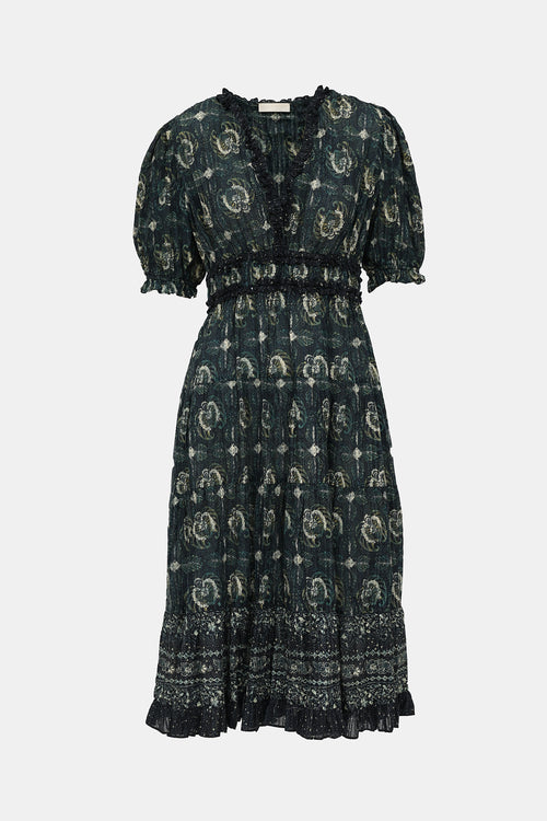 Ulla Johnson Patterned Ruffle Dress