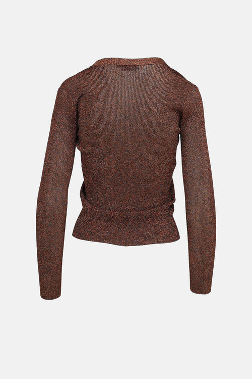 Prada 2011 Shimmer Knit Cardigan