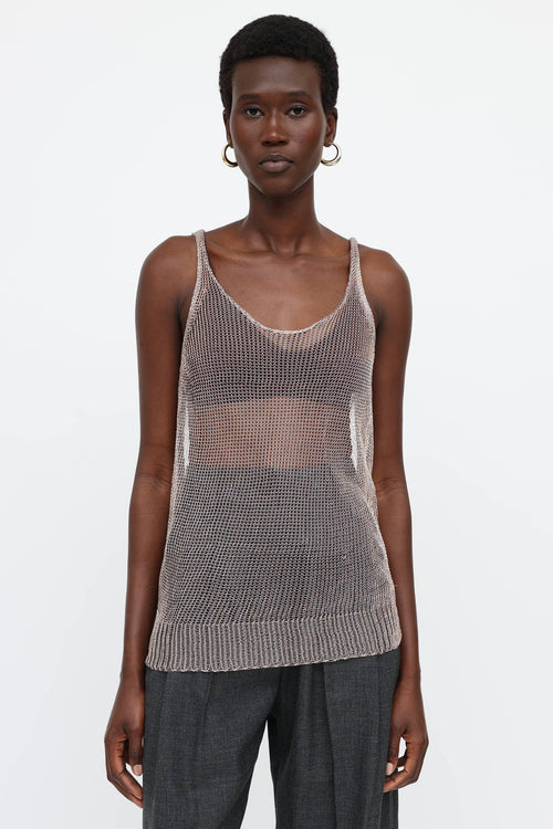 Lanvin 2015 Chainmail Tank Top