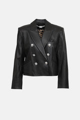 Veronica Beard Leather Blazer