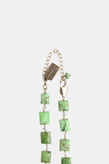 Fine Jewelry 18K Yellow Gold Amulet & Turquoise Bead Necklace