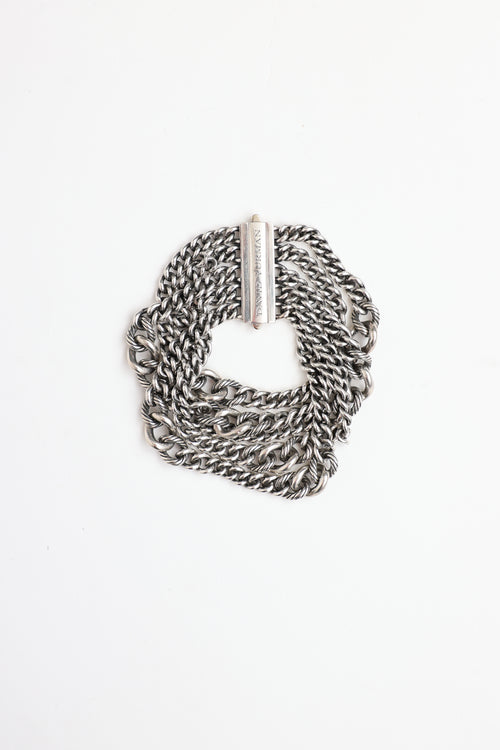 David Yurman Sterling Silver Multi-Strand Bracelet