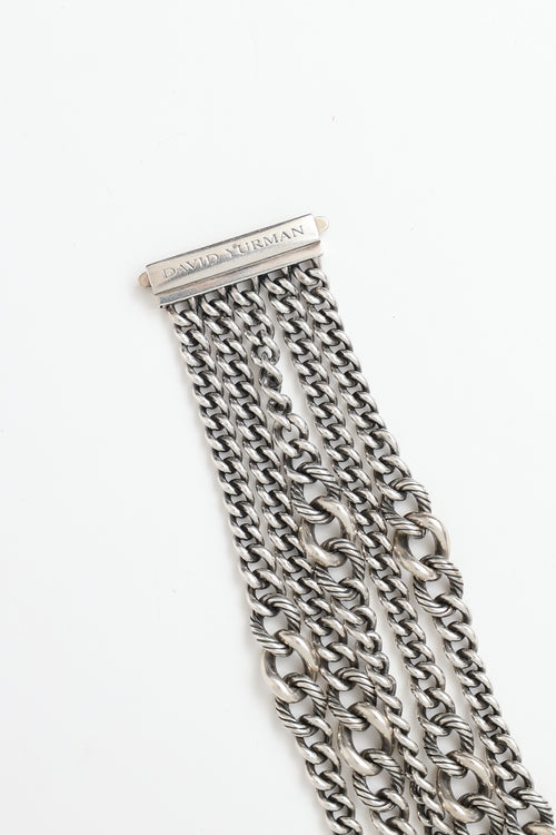 David Yurman Sterling Silver Multi-Strand Bracelet
