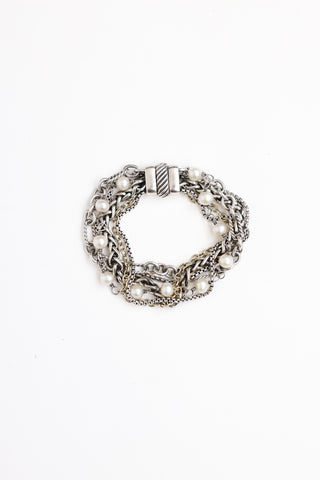 David Yurman Sterling Silver Multi-Strand Bracelet