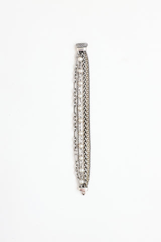 David Yurman Sterling Silver Multi-Strand Bracelet