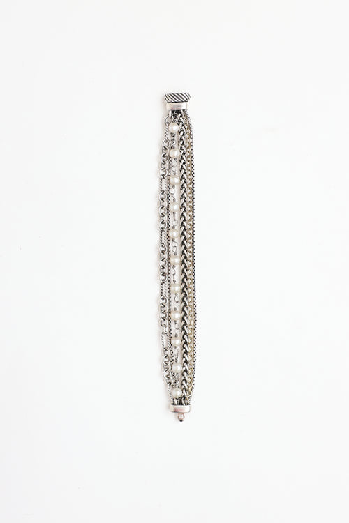 David Yurman Sterling Silver Multi-Strand Bracelet